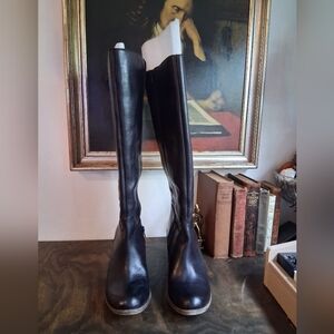 Lucky Brand Orman Black Leather Boots – Women’s 9M / EU 39